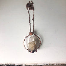 Load image into Gallery viewer, Candle Quartz & Raw Sunstone Statement Necklace - Summer Solstice Collection 2019