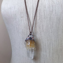Load image into Gallery viewer, Candle Quartz Statement Necklace #1 - Summer Solstice Collection 2019