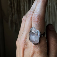 Load image into Gallery viewer, Arkansas Clear Quartz Statement Ring (Size 8.5) - Summer Solstice Collection 2019
