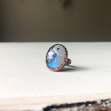 Load image into Gallery viewer, Rainbow Moonstone Ring - Oval #2 (Size 6.25) - Ready to Ship