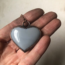 Load image into Gallery viewer, Agate Druzy “Broken Open” Heart Necklace #4 - Ready to Ship