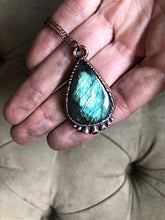 Load image into Gallery viewer, Labradorite Scryers Necklace- Ready to Ship