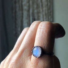 Load image into Gallery viewer, Rainbow Moonstone Ring - Round #4 (Size 9.25) - Ready to Ship
