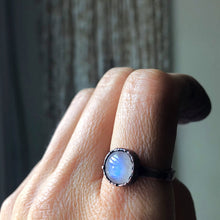 Load image into Gallery viewer, Rainbow Moonstone Ring - Round #4 (Size 9.25) - Ready to Ship