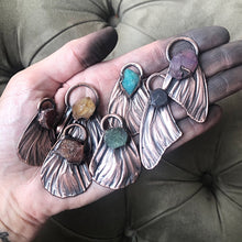 Load image into Gallery viewer, Butterfly Wing & Raw Mineral Necklace