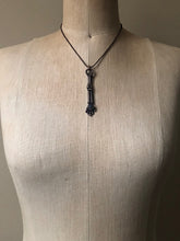 Load image into Gallery viewer, Electroformed Skeleton Arm & Labradorite Necklace #1- Ready to Ship