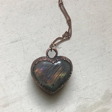 Load image into Gallery viewer, Labradorite Heart Necklace #1 - Ready to Ship
