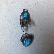 Load image into Gallery viewer, Labradorite & Clear Quartz "Soul Mate" Necklace Set - Ready to Ship