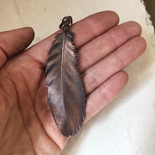 Load image into Gallery viewer, Electroformed Yellow Macaw Feather Necklace - Ready to Ship