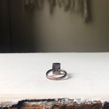 Load image into Gallery viewer, Rainbow Moonstone Ring - Rectangular #6 (Size 6-6.25) - Ready to Ship