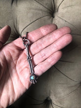 Load image into Gallery viewer, Electroformed Skeleton Arm & Labradorite Necklace #2- Ready to Ship