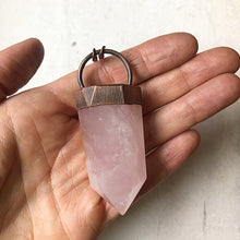 Load image into Gallery viewer, Large Rose Quartz Point Necklace - Ready to Ship