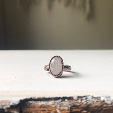 Load image into Gallery viewer, Rainbow Moonstone Ring - Oval #4 (Size 7.25) - Ready to Ship
