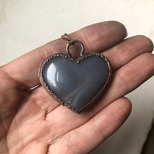 Load image into Gallery viewer, Agate Druzy “Broken Open” Heart Necklace #5 - Ready to Ship