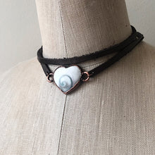 Load image into Gallery viewer, Eye of Shiva Heart Wrap Bracelet/Choker #1 - Ready to Ship