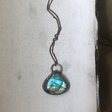 Load image into Gallery viewer, Labradorite Teardrop Necklace - Ready to Ship