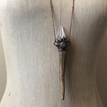 Load image into Gallery viewer, Labradorite & Naturally Shed Deer Antler Tip Necklace #2