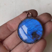 Load and play video in Gallery viewer, Labradorite Blue Moon Necklace #2
