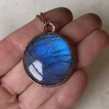Load and play video in Gallery viewer, Labradorite Blue Moon Necklace #1
