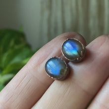 Load and play video in Gallery viewer, Blue Labradorite Stud Earrings #5
