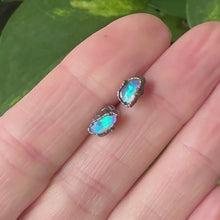 Load and play video in Gallery viewer, Raw Australian Opal Stud Earrings #3 - Ready to Ship
