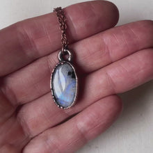 Load and play video in Gallery viewer, Rainbow Moonstone Necklace #2 - Ready to Ship
