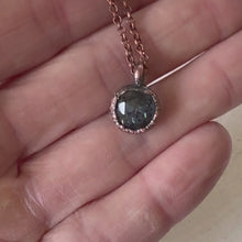 Load and play video in Gallery viewer, Rose Cut Blue Kyanite Necklace (Round) - Ready to Ship
