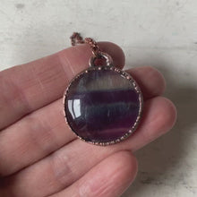 Load and play video in Gallery viewer, Fluorite Moon Necklace #1 - Ready to Ship
