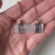 Load and play video in Gallery viewer, Selenite Bar Necklace - Ready to Ship
