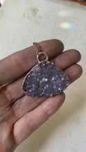 Load and play video in Gallery viewer, Amethyst Druzy &quot;Shine&quot; Necklace #4 - Ready to Ship
