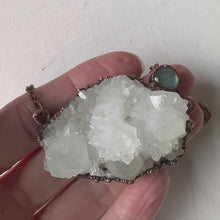 Load and play video in Gallery viewer, Raw Spirit Quartz Cluster with Labradorite Necklace - Ready to Ship
