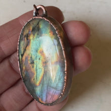 Load and play video in Gallery viewer, Oval Labradorite Necklace #3 - Ready to Ship
