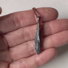 Load and play video in Gallery viewer, Black Kyanite Necklace #1 - Ready to Ship

