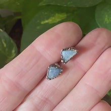 Load and play video in Gallery viewer, Raw Blue Kyanite Stud Earrings #1 - Ready to Ship

