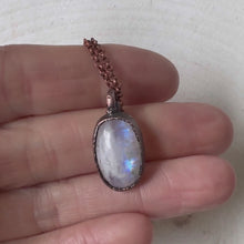 Load and play video in Gallery viewer, Rainbow Moonstone Necklace #2 - Ready to Ship
