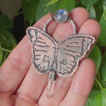 Load and play video in Gallery viewer, New Moon in Aries Butterfly Necklace - Ready to Ship
