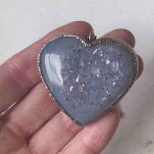 Load and play video in Gallery viewer, Druzy Heart “Shine On” Necklace #3 - Ready to Ship
