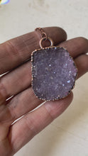 Load and play video in Gallery viewer, Amethyst Druzy &quot;Shine&quot; Necklace #1 - Ready to Ship
