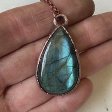 Load and play video in Gallery viewer, Labradorite Teardrop Necklace #1 - Ready to Ship
