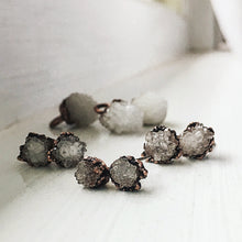 Load image into Gallery viewer, Clear Quartz Druzy Earrings - Made to Order
