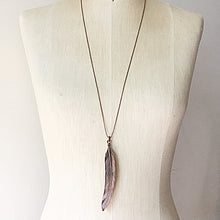 Load image into Gallery viewer, Electroformed Feather Necklace - Made to Order

