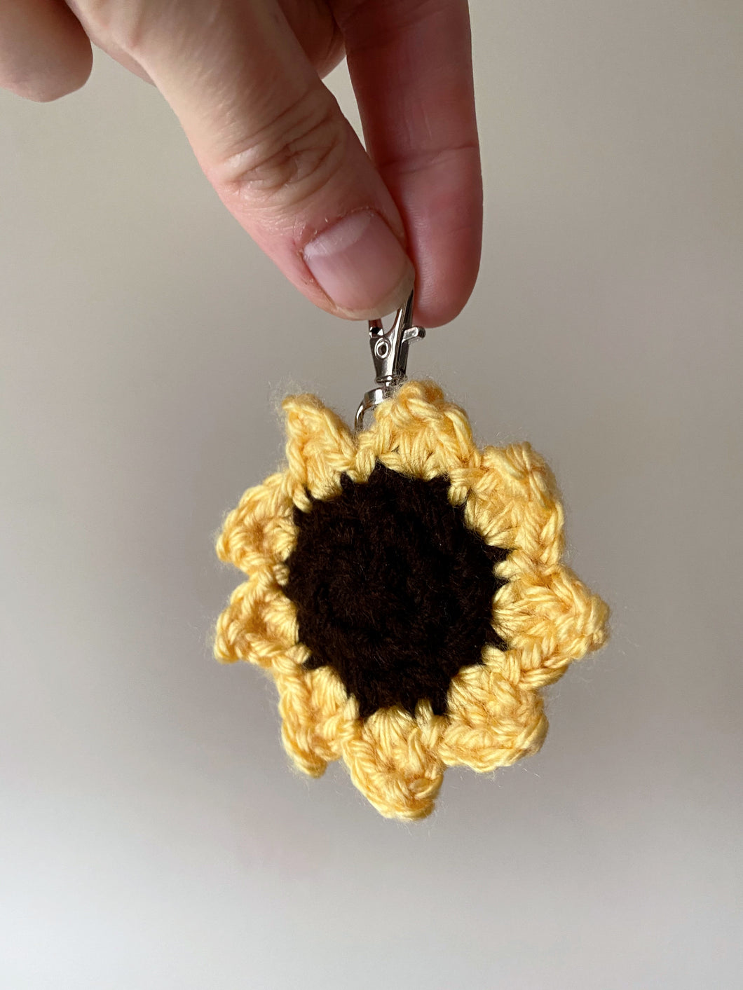 Sunflower Keychain - Made to Order by Chez Crochet