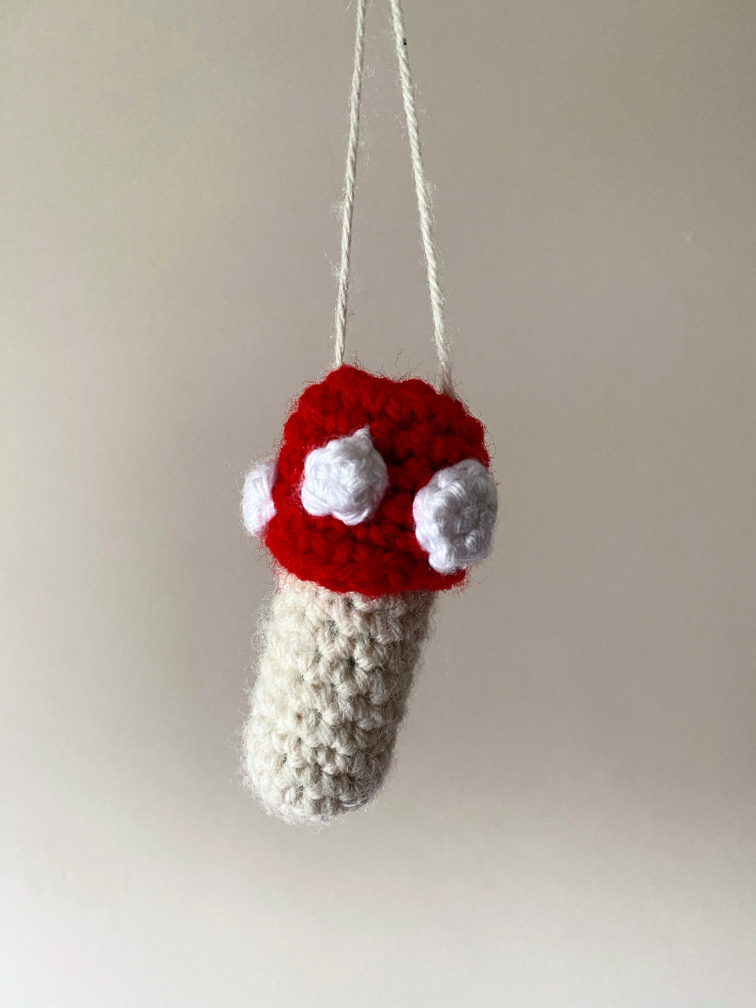 Crochet Mushroom Lighter/Chapstick Holder - Made to Order by Chez Crochet