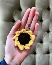 Load image into Gallery viewer, Sunflower Keychain - Made to Order by Chez Crochet
