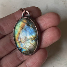 Load and play video in Gallery viewer, Oval Labradorite Necklace #1 - Ready to Ship
