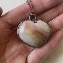 Load and play video in Gallery viewer, Polychrome Jasper Heart Necklace #3
