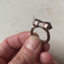 Load and play video in Gallery viewer, Double Terminated Smoky Quartz Ring (Size 6) - Ready to Ship

