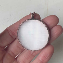 Load and play video in Gallery viewer, Selenite Pink Moon Necklace #1 - Ready to Ship
