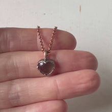Load and play video in Gallery viewer, Smoky Quartz Heart Necklace - Ready to Ship
