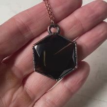Load and play video in Gallery viewer, Smoky Quartz Hexagon Necklace - Ready to Ship
